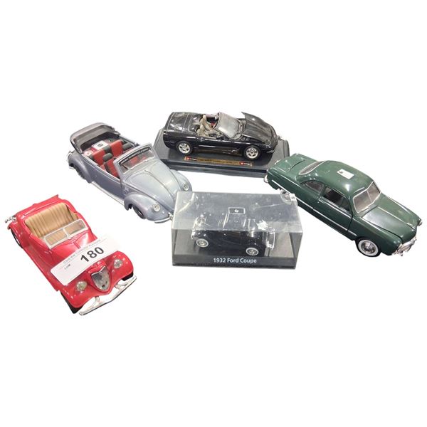 5 1:24 scale die cast vehicles