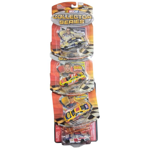 4 NIB NASCAR collector series cars