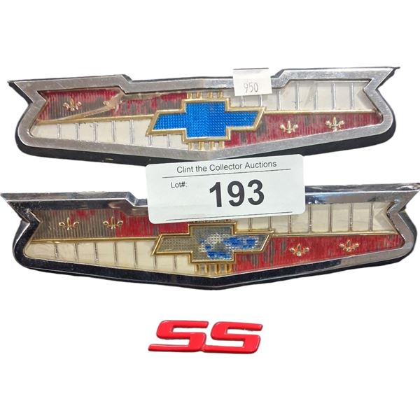 1956 & 1958 Chevrolet hood emblems