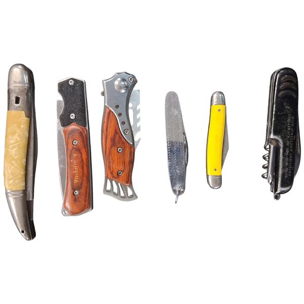 6 vintage knives