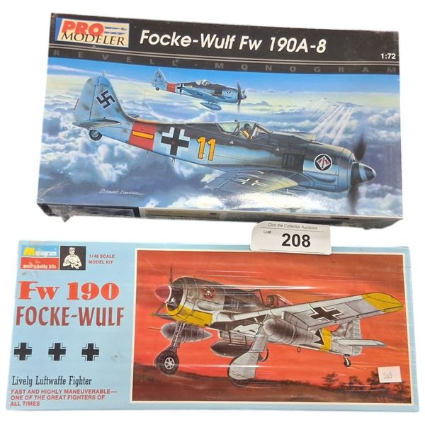 2 vintage NIB model kits