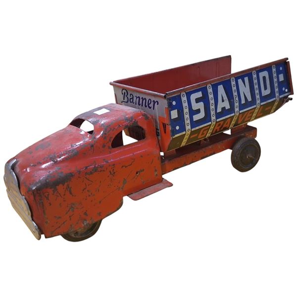 50s Buddy L pressed steel Sand & Gravel truck 12.5"