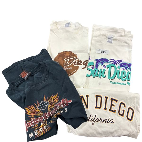 4 brand new size XL San Diego T shirts