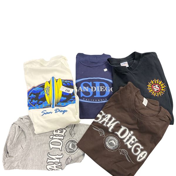 5 brand new San Diego T shirts size XL