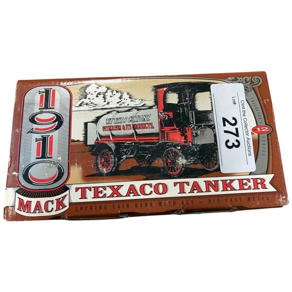 1910 Mack Texaco tanker die cast made by ERTL NOS