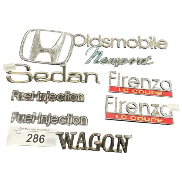 9 vintage car emblems