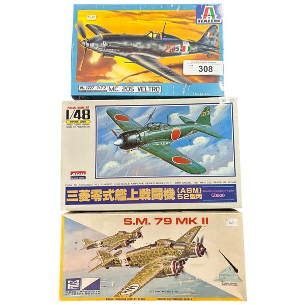 3 vintage model kits