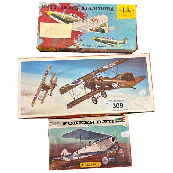 3 vintage model kits