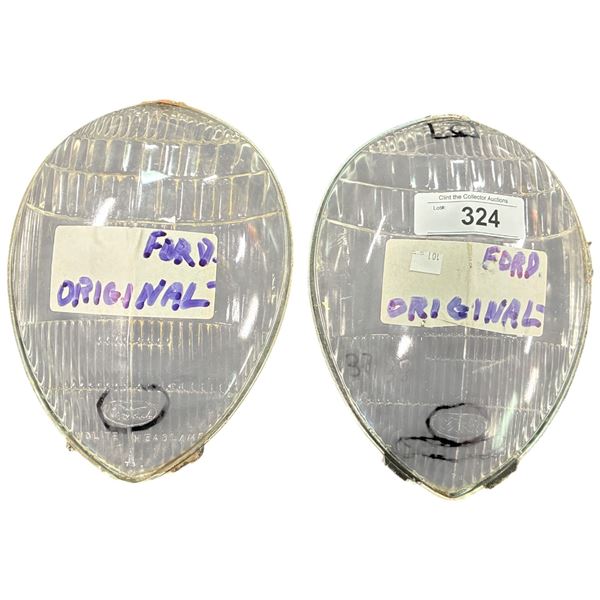 1937/38 Ford original headlight lenses