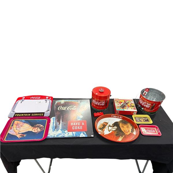 Large collection of Coca-Cola memorabilia