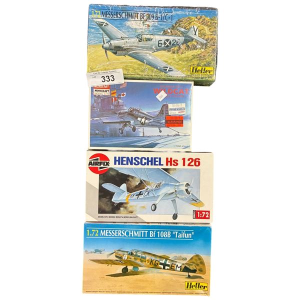 4 vintage model kits