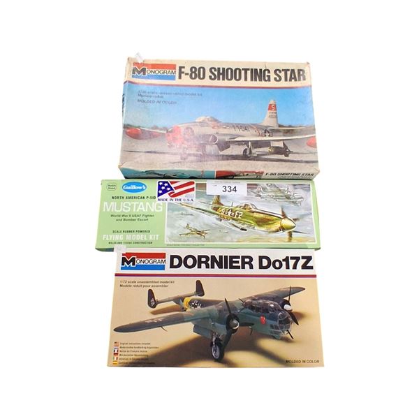 3 vintage model kits