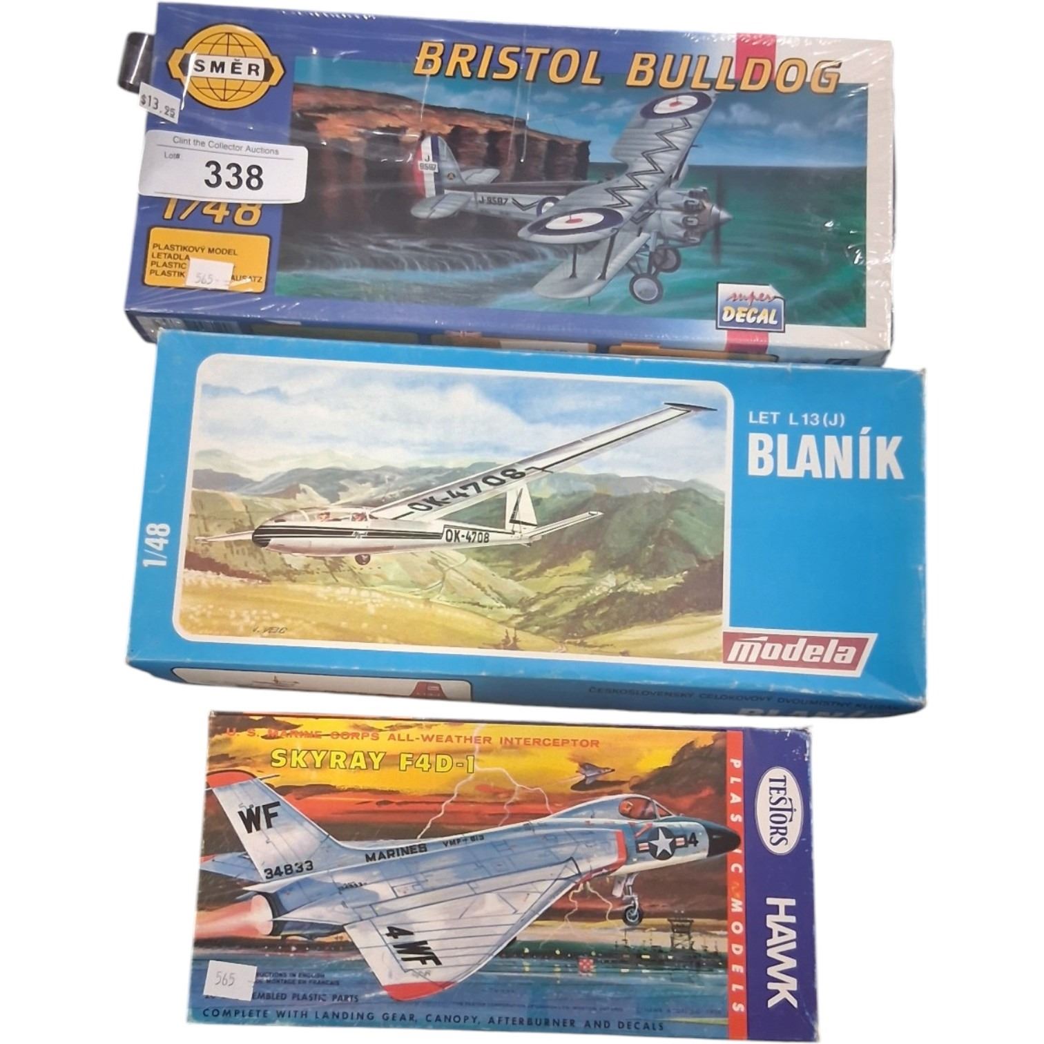3 vintage model kits
