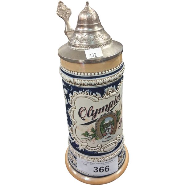 Very nice vintage Olympia beer stein