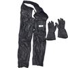 Image 1 : Leather motorcycle chaps and leather gloves