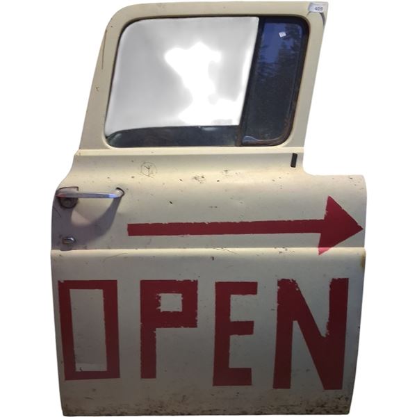 1950s Ford truck door open sign