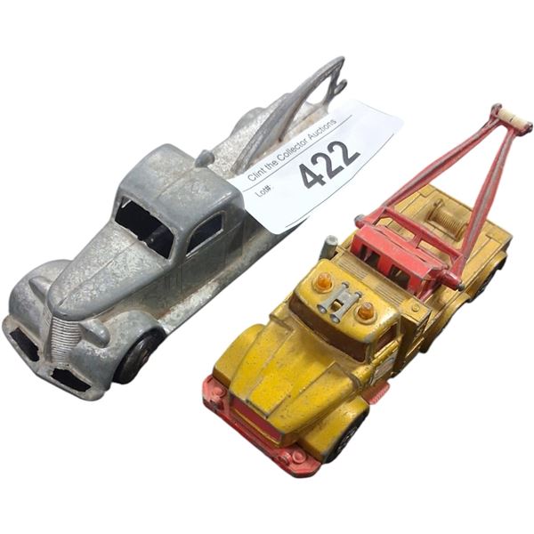 Matchbox 1970s superkings Scammell heavy wrecker truck 4"and Tootsie die cast truck 5.5"