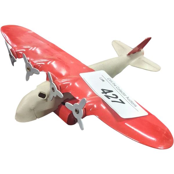 Wyandotte Pan American Airways Chian Clipper pressed steel plane, 9" wingspan