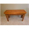 Image 1 : Wooden Console Table with Inlaid Top and Single Center Drawer