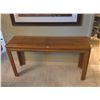 Image 3 : Rectangular Oak Wood Console Table with Straight Legs