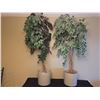 Image 2 : Artificial Potted Ficus Trees In Matching Neutral Planters