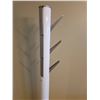 Image 2 : Black and White Metal Freestanding Coat Racks with Retractable Hooks