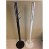 Image 4 : Black and White Metal Freestanding Coat Racks with Retractable Hooks
