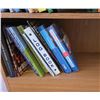 Image 2 : Wood Bookcase With Mixed Reference and Travel Books Including Dictionaries