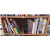 Image 3 : Wood Bookcase With Mixed Reference and Travel Books Including Dictionaries