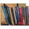 Image 5 : Wood Bookcase With Mixed Reference and Travel Books Including Dictionaries