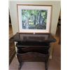 Image 1 : Mona Apps Oil Painting 'In the Forest' Red Rock Canyon Prince George Signed Framed, Magazine Rack