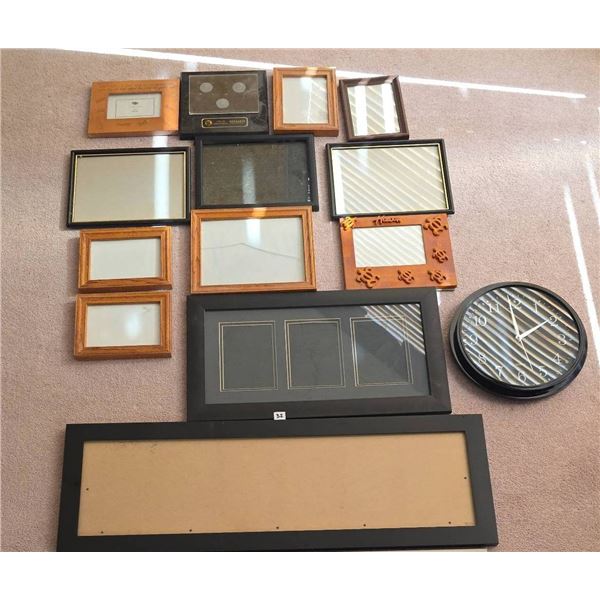 Framed Art and Photo Lot Including Sicamous Station and Nature Photographs