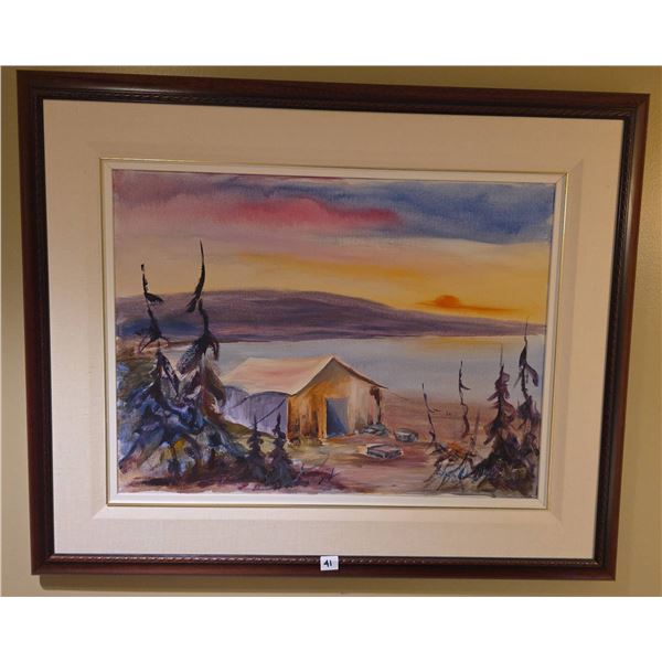 Original Stephan K. Martyniuk Landscape Painting, Framed, The Peters Gallery Calgary