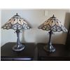 Image 2 : Colour Creations Timeless Serenity Tiffany Style Stain Glass Table Lamps with Metal Bases, 2004