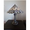 Image 5 : Colour Creations Timeless Serenity Tiffany Style Stain Glass Table Lamps with Metal Bases, 2004
