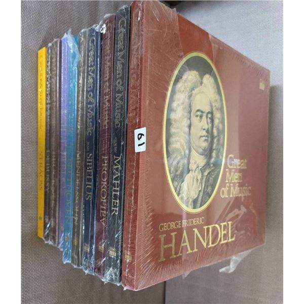 Great Men of Music Box Sets, 10 Volumes: Handel, Mahler, Prokofiev, Sibelius, Beethoven, Bruckner