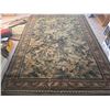 Image 2 : FM125 Area Rug, 6'7" x 10'9", Green Floral Tapestry Design