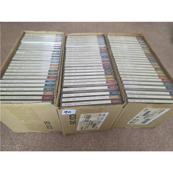 72 Deutsche Grammophon Eloquence Classical Music CDs in Cardboard Box