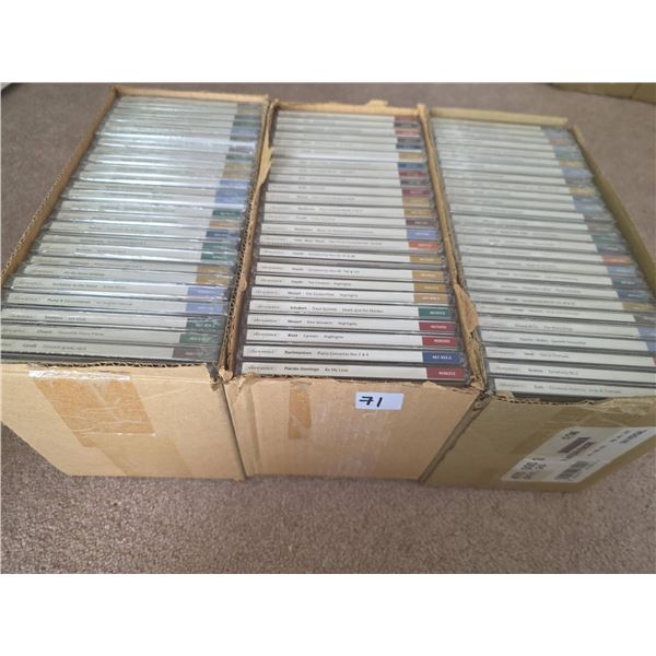 Naxos Classical Music CDs in Cardboard Box, Approx. 76 Discs