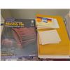 Image 6 : Office Supply Lot: Paper, Envelopes, File Folders, Accordion Files, Power Strip, Stick Notes