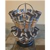 Image 6 : Thermos Bottles, Spice Rack, Knife Block with knives, Utensils, Paper Towel Holder Kitchen Lot