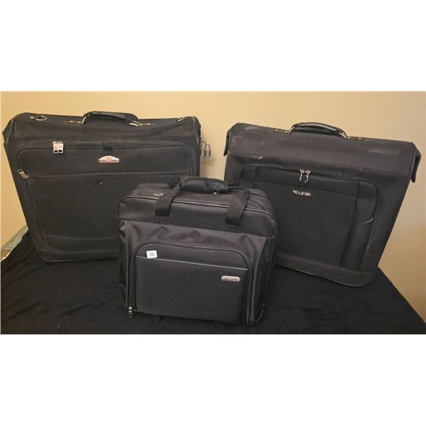 Air Canada, Tracker, Targus Rolling Travel Bag Lot, 3 Pieces