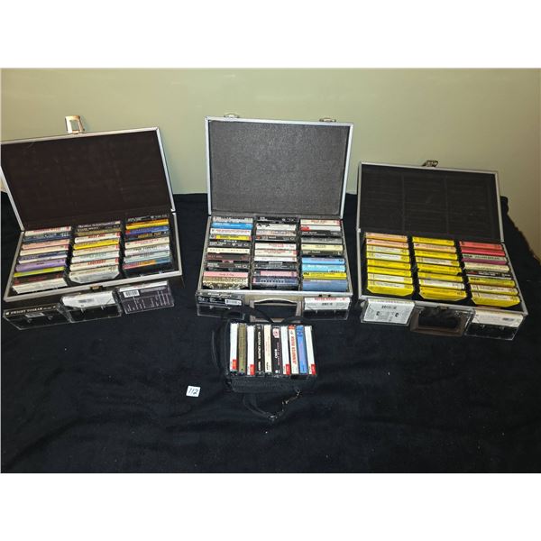 Music Cassette Tapes in Cases, Pop, Rock, Classical, 85+ Tapes