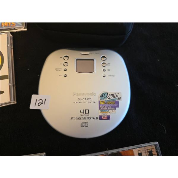 Panasonic SL-CT570 Portable CD Player with Headphones, Case, 30 Mixed 20th Century CDs
