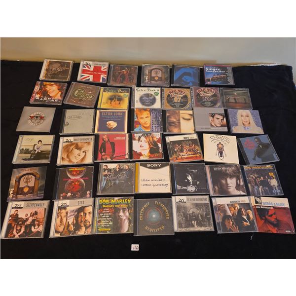 Music CDs: Classic Rock, Pop, Country, and Compilation Albums