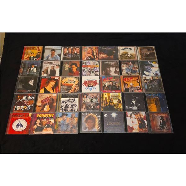 35 Country Music CDs Including Shania Twain, Lonestar, Alabama, Dwight Yoakam
