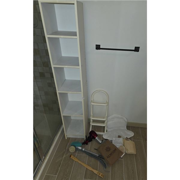 Bathroom Shelf (stackable) 31.5  H x 11.5  W x 12  D, Shower Tools, Hair Dryer, ALMOONI Accessories
