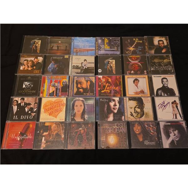 30 Music CDs Including B.B. King, Barry White, Dirty Dancing, Josh Groban