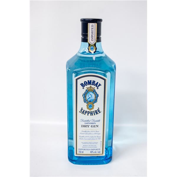 BOMBAY SAPPHIRE  LONDON DRY GIN 750ML 40%
