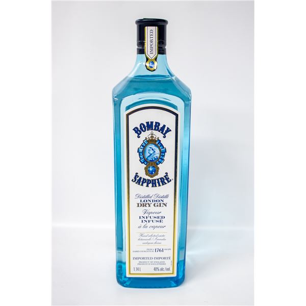 BOMBAY SAPPHIRE LONDON DRY GIN 40% 1.14L